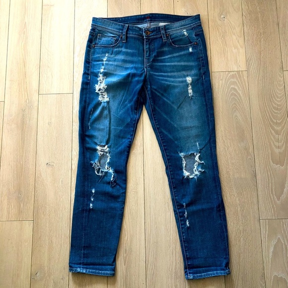 Sinclair MFGRP. Made in USA Distressed Jeans Size 26 - Picture 1 of 15